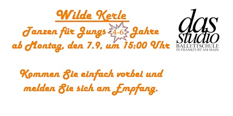 Hauptbild für Wilde Kerle (Tanzen für Jungs – 4-6 Jahre) in Frankfurt