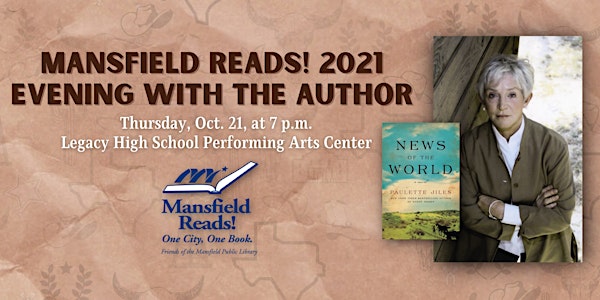 Mansfield Reads! 2021 Evening with the Author