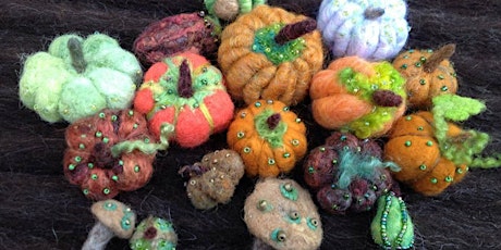 Felted Pumpkins for Halloween! primary image