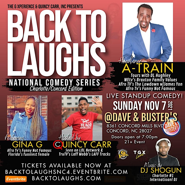 Back To Laughs Comedy Series | Charlotte/Concord, North Carolina image