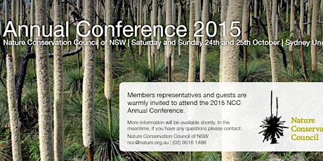 Nature Conservation Council Annual Conference 2015 primary image