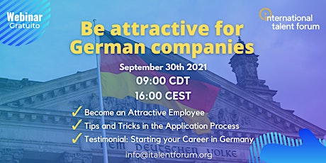 Hauptbild für Be attractive for German companies