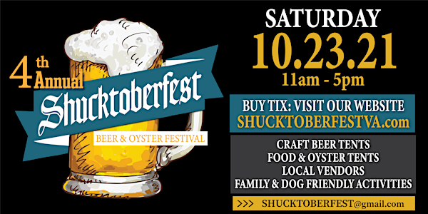 4th Annual Shucktoberfest Beer & Oyster Festival