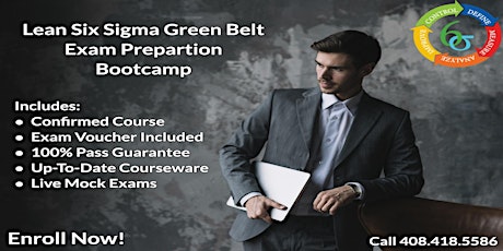 01/25 Lean Six Sigma Green Belt Certification in Guadalupe boletos