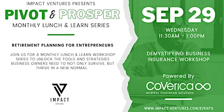 Pivot & Prosper Lunch and Learn Series primary image