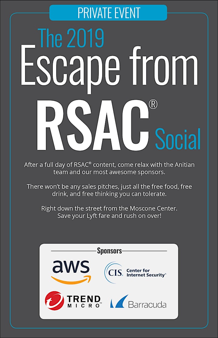 The 2019 Escape from RSAC® Social image