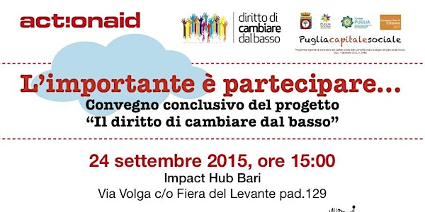 "L'importante è partecipare": Convegno conclusivo progetto + Aperitivo