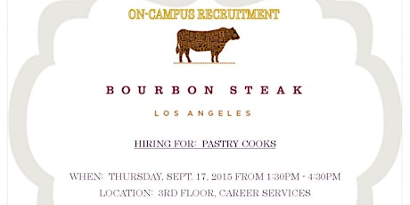 On-Campus Recruitment:  Bourbon Steak LA primary image