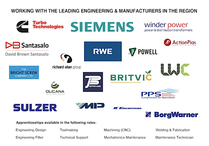Engineering & Manufacturing Apprenticeship Open Evening - 10 February 2022 image
