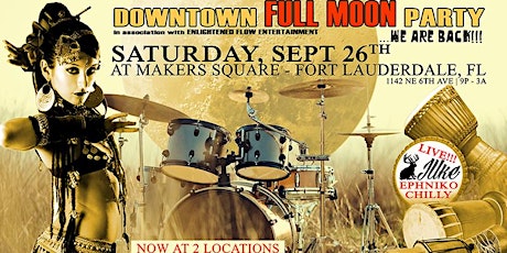 FULL MOON party Season Opening Event (Saturday, Sept. 26th @ Makers Square) primary image