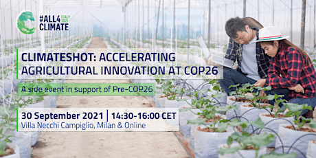 ClimateShot: Accelerating Agricultural Innovation at COP26 primary image