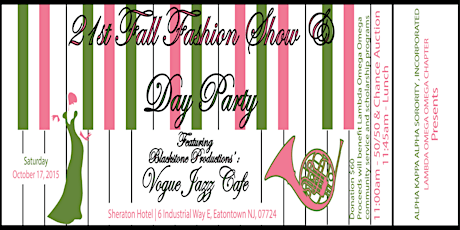 21st Annual Fall Fantasy Fashion Show & Day Party primary image
