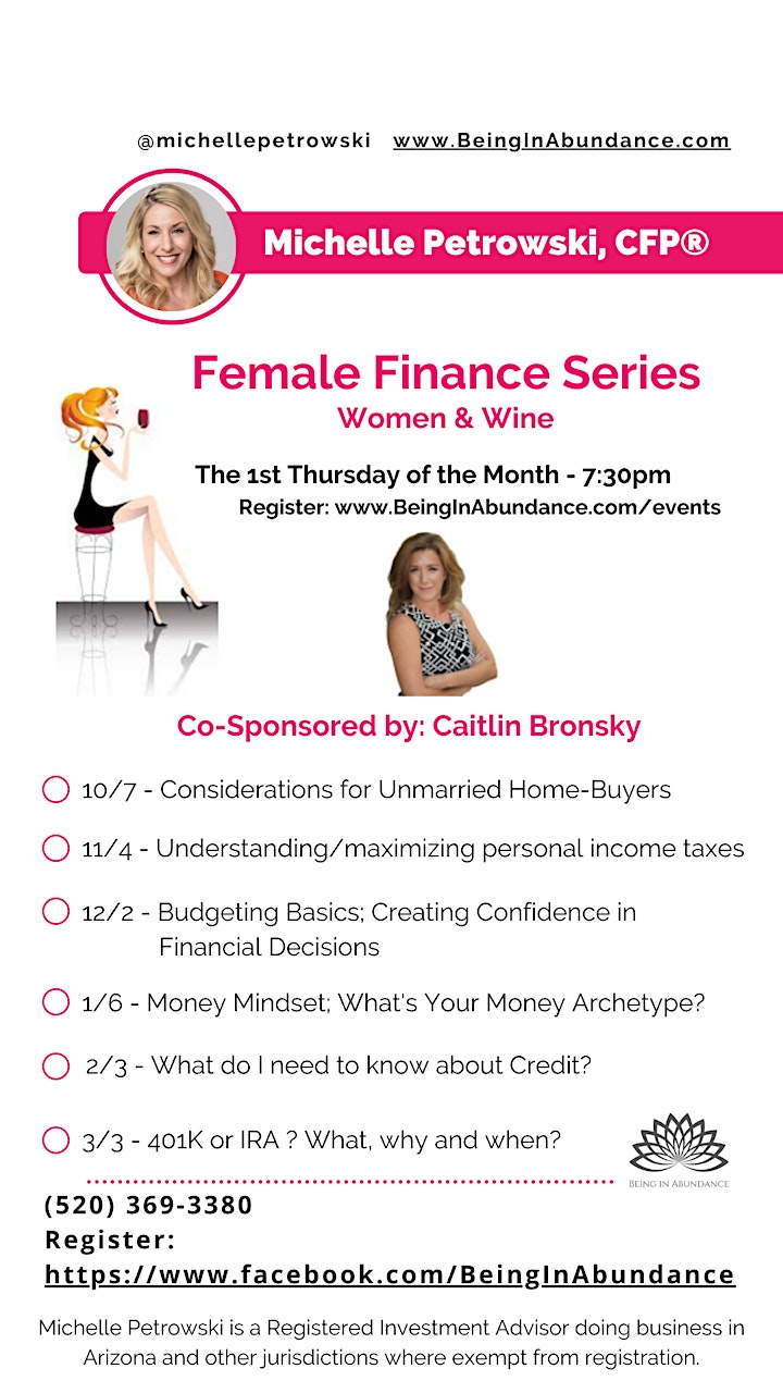 Women & Wine: Female Finance Series image