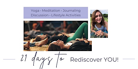 21 Day's to Rediscover YOU! primary image