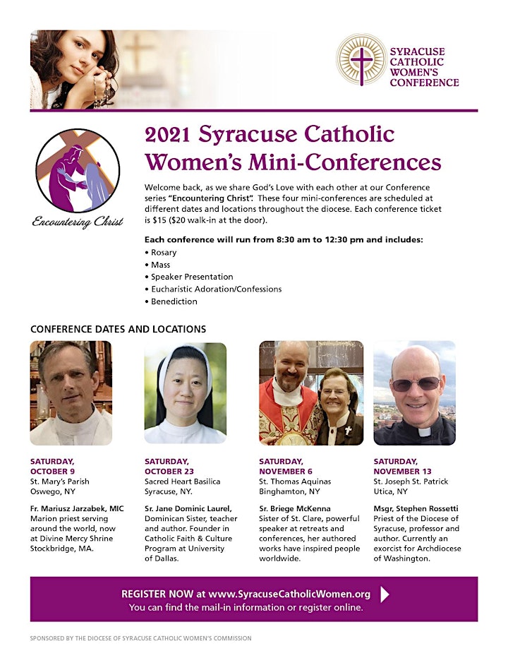 
		2021 Syracuse Catholic Women's Mini Conference-St. Joe /St. Pat's Utica, NY image
