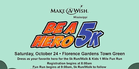 Make-A-Wish MS Be A Hero 5k Run/Walk primary image