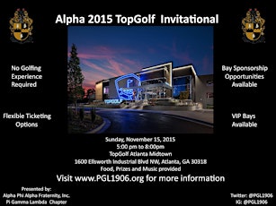 Alpha 2015 Top Golf Invitational primary image