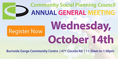 2015 Annual General Meeting of the COMMUNITY SOCIAL PLANNING COUNCIL primary image