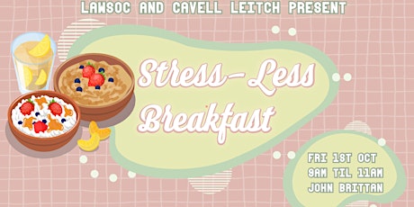 LAWSOC x Cavell Leitch Stress-Less Breakfast primary image