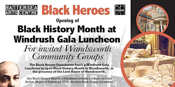 Black History Month Gala Luncheon FREE for Wandsworth's Windrush Elders