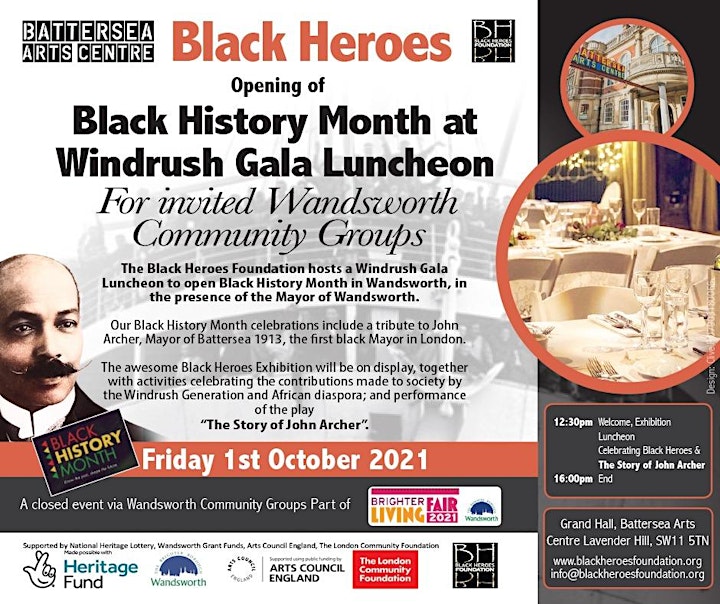 Black History Month Gala Luncheon FREE for Wandsworth's Windrush Elders image