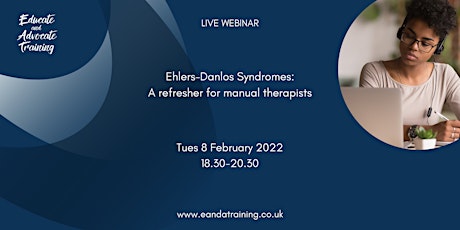 Ehlers-Danlos Syndromes Refresher for Manual Therapists tickets
