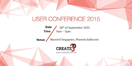 Creatz3D User Conference 2015 primary image