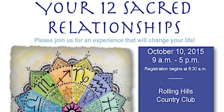 Your 12 Sacred Relationships (Day-Long Interactive Astrology Workshop) primary image