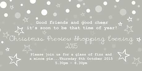 Christmas Preview Shopping Evening primary image