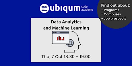 Imagen principal de Ubiqum Data Analytics Info Session — October