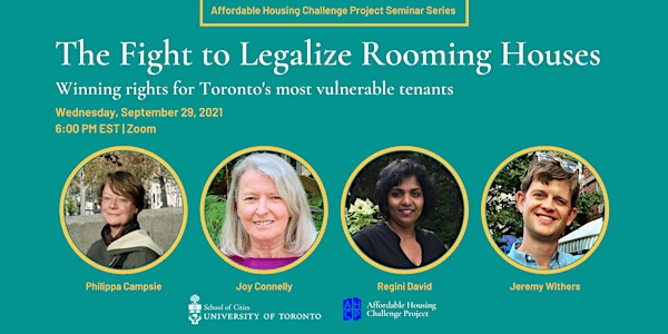 Fighting to Legalize Rooming Houses in Toronto