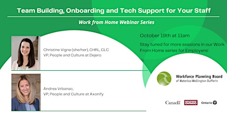 Work from Home Series: Team Building, Onboarding and Tech Support for Staff