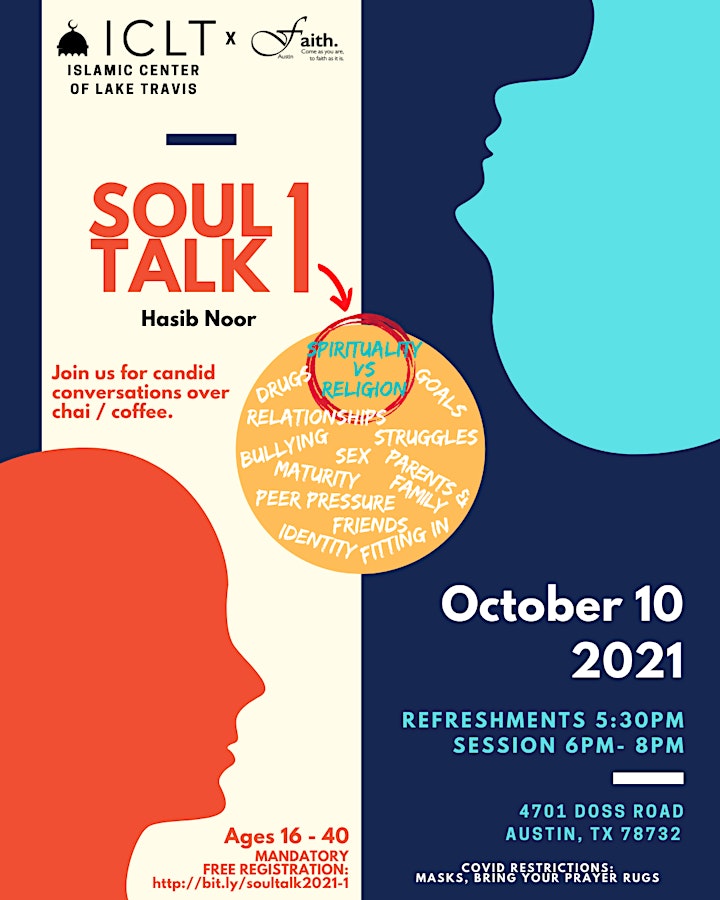  ICLTxFaith. Austin: Soul Talk 1 - Spirituality vs Religion: Filling a void image 