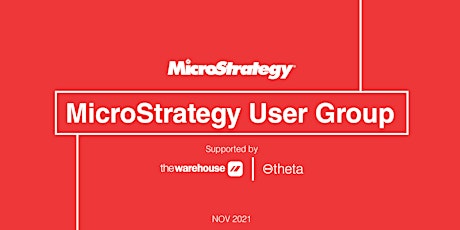 MicroStrategy NZ User Group 2021 primary image