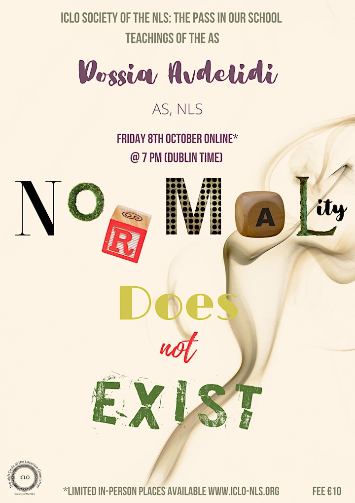 ICLO-NLS "Normality Does Not Exist" with Dossia Avdelidi AS, NLS image