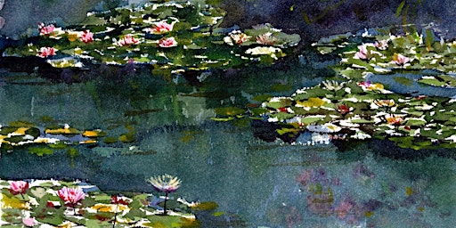 Watercolor & Drawing live Online classes10 sessions/term primary image