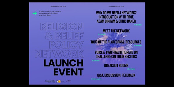 Religion and Belief Policy Network Launch Event
