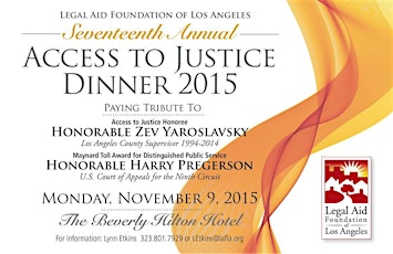 17th Annual Access to Justice Dinner primary image