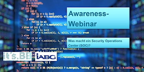 it's.BB-Webinar "Was macht ein Security Operations Center (SOC)"
