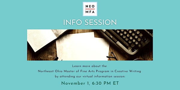 Virtual Info Session: NEOMFA Program in Creative Writing