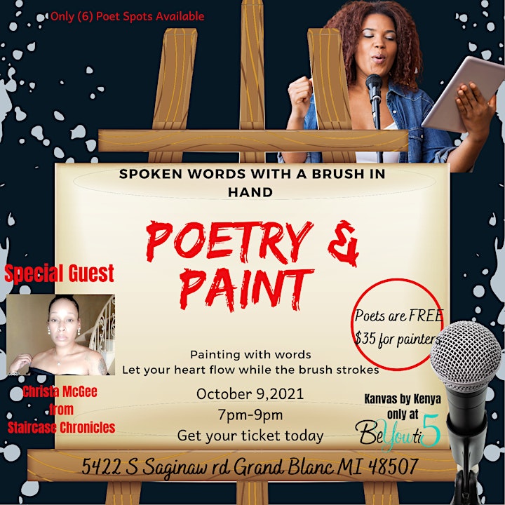 Poetry and Paint Spoken words & Art image
