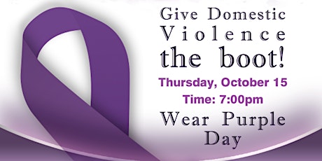 Wear Purple Day  for Domestic Violence Awareness primary image