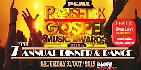 PRAISETEK GOSPEL MUSIC AWARDS 2015 (PGMA) primary image