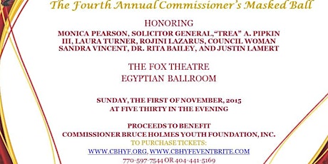 Commissioner Bruce Holmes Youth Foundation 4th Annual Masked Ball primary image