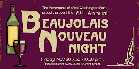 Beaujolais Nouveau 2015 - A Benefit Night of Wine and Celebration primary image