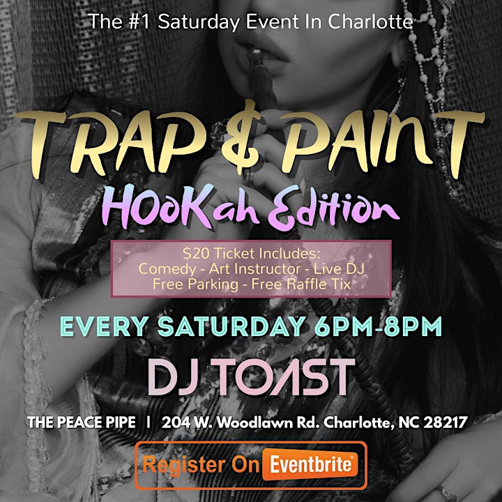 Trap & Paint  (Comedy + Hookah Edition) image