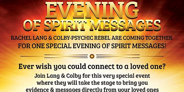Evening of Spirit Messages