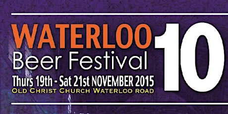 VOLUNTEERS Waterloo Beer Festival 10! Nov 2015 primary image