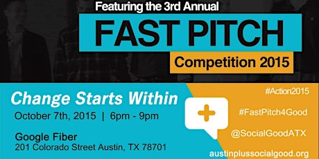 #SocialGood Fast Pitch Competition primary image