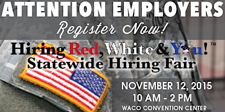 2015 Red, White & You Statewide Hiring Fair primary image